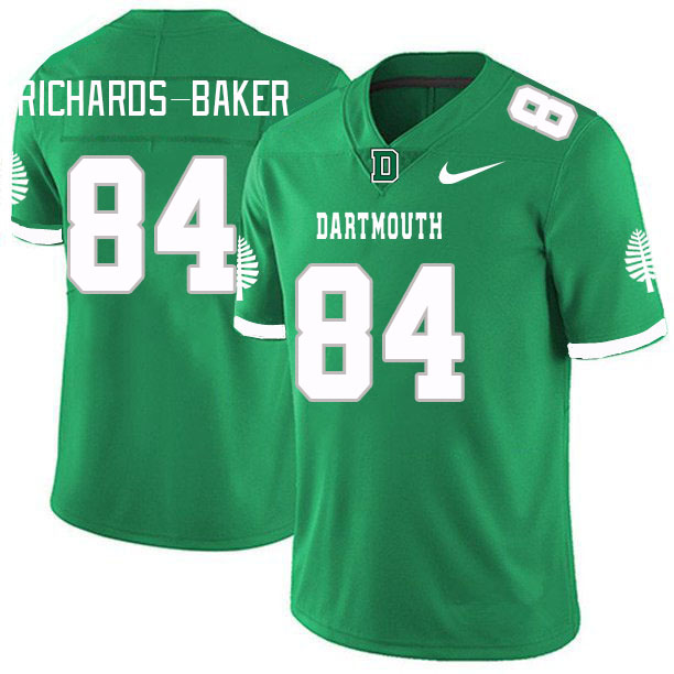 Men-Youth #84 Painter Richards-Baker Dartmouth Big Green 2023 College Football Jerseys Stitched-Gree